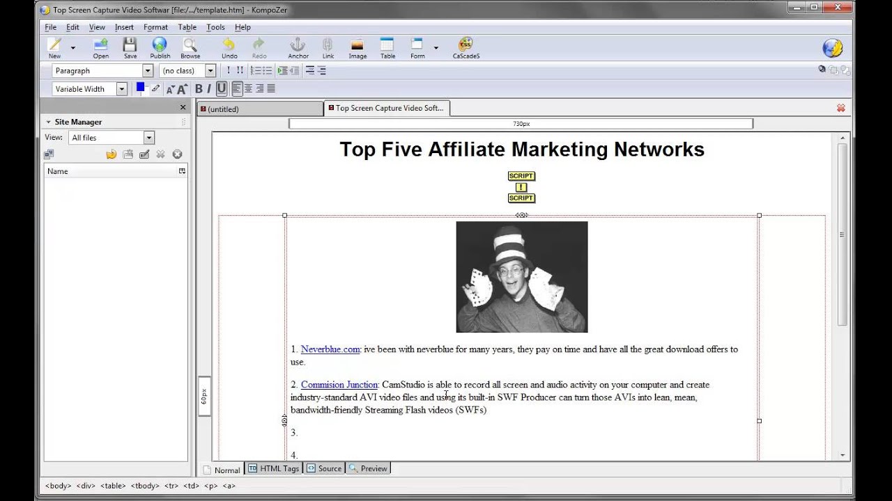 Creating HTML With Adsense And Affiliate Offers SIMPLE