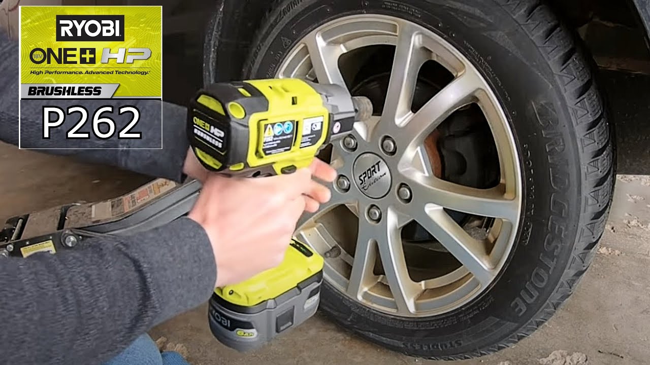 Ryobi Impact Wrench Lug Nut Test | Unboxing P262 1/2