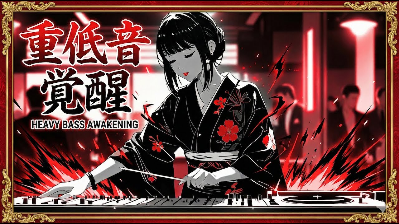 【和風BGM】重低音で没入する和風EDM｜超集中できる作業用 集中用BGM