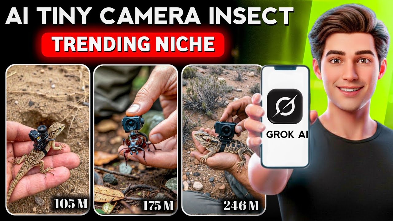 Viral Micro Camera Mount Animal Videos Using AI | Tiny Animal Bodycam AI Video | AI Video Trend