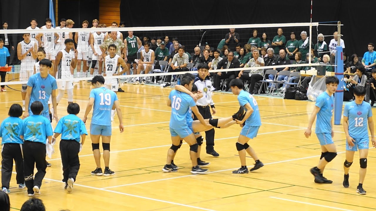 4K 筑波大学vs全米大学王者ハワイ大学 第4セット #柳田歩輝 #牧大晃 大学男子バレーボール 2023 Japan volleyball
