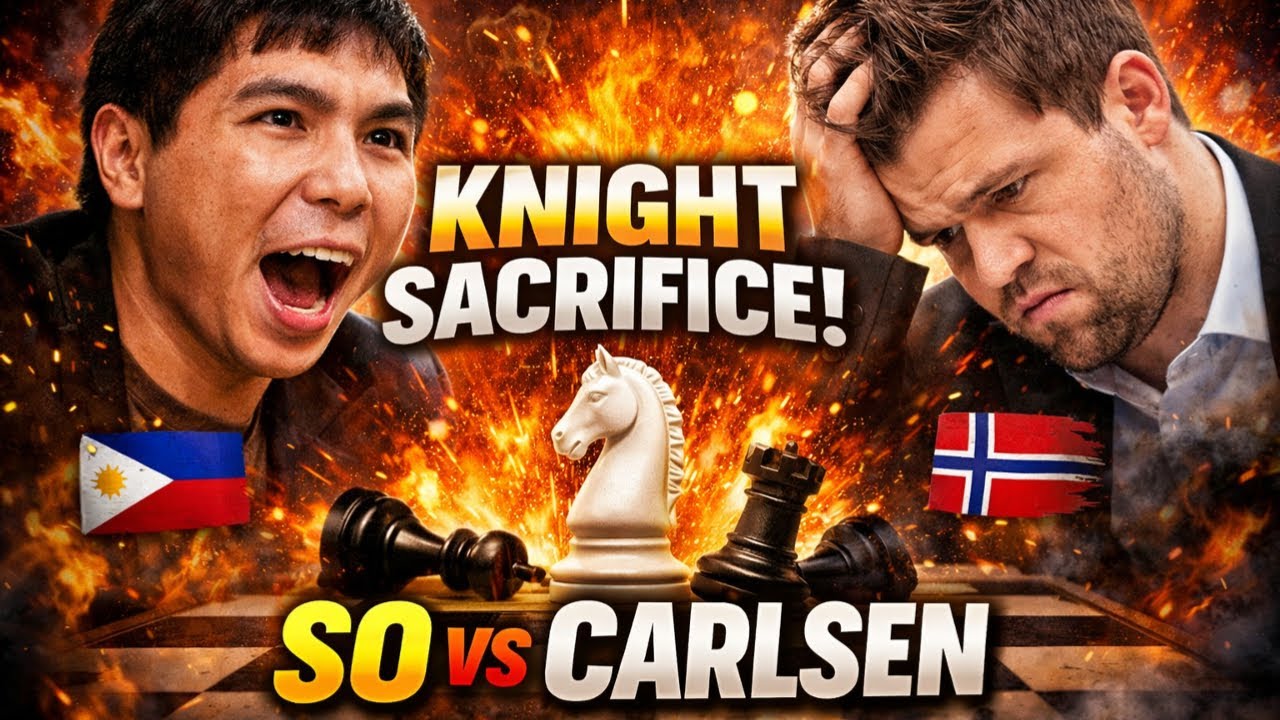 Knight Sacrifice Ignites the Attack – Wesley So’s Masterclass vs Carlsen