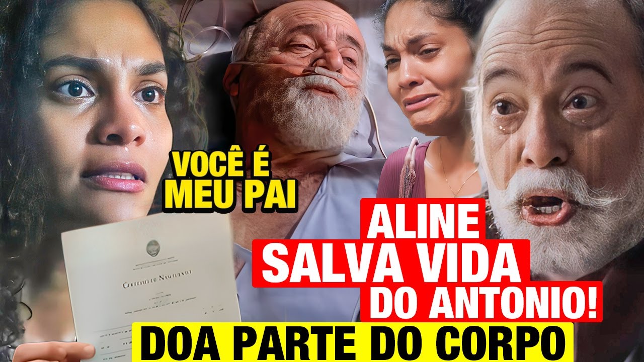 TERRA E PAIXÃO - Aline SALVA A VIDA de Antonio e descobre QUE É SEU PAI Resumo capítulo hoje