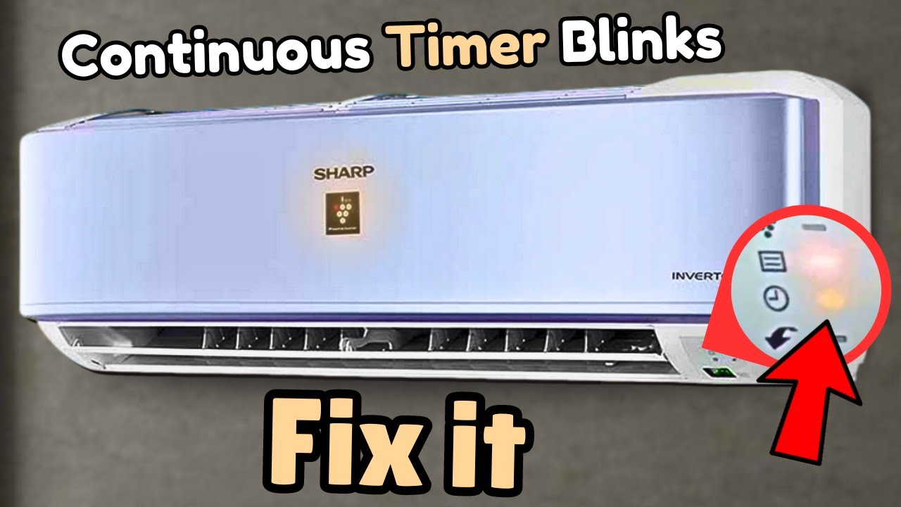 Решение проблемы с миганием таймера непрерывного действия кондиционера Sharp Mini Split
