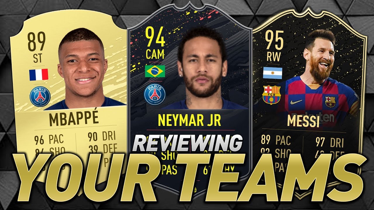 I RATE YOUR TEAMS! BLACK FRIDAY PROMO! #FIFA20 ULTIMATE TEAM