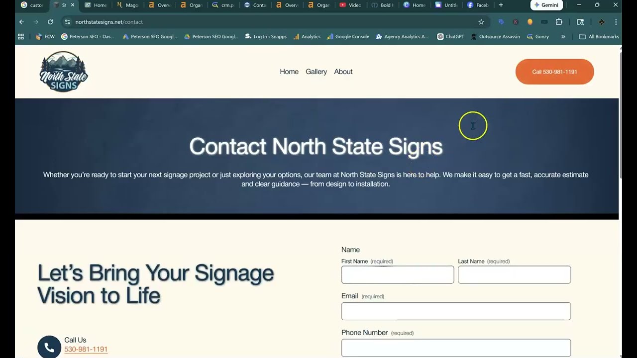 North State Signs Online Audit | Peterson SEO