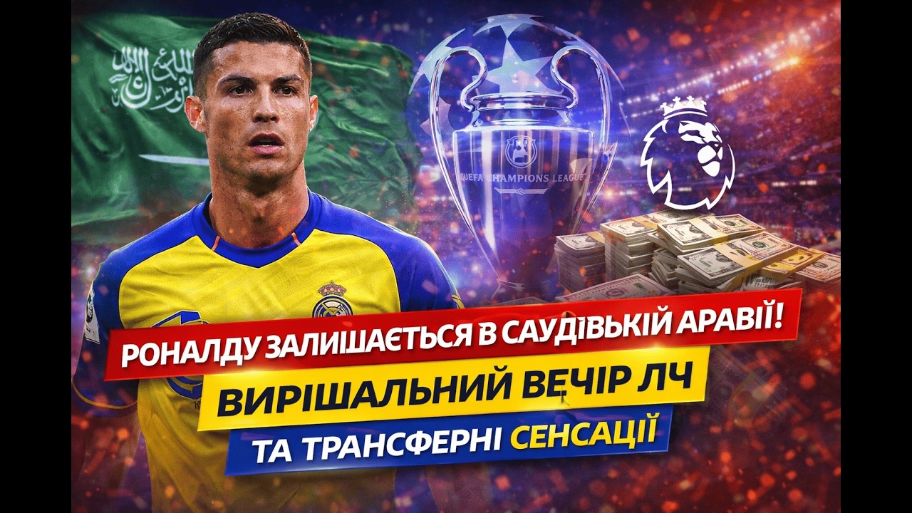 РОНАЛДУ залишається в Саудівській Аравії! Вирішальний вечір ЛЧ та ТРАНСФЕРНІ СЕНСАЦІЇ