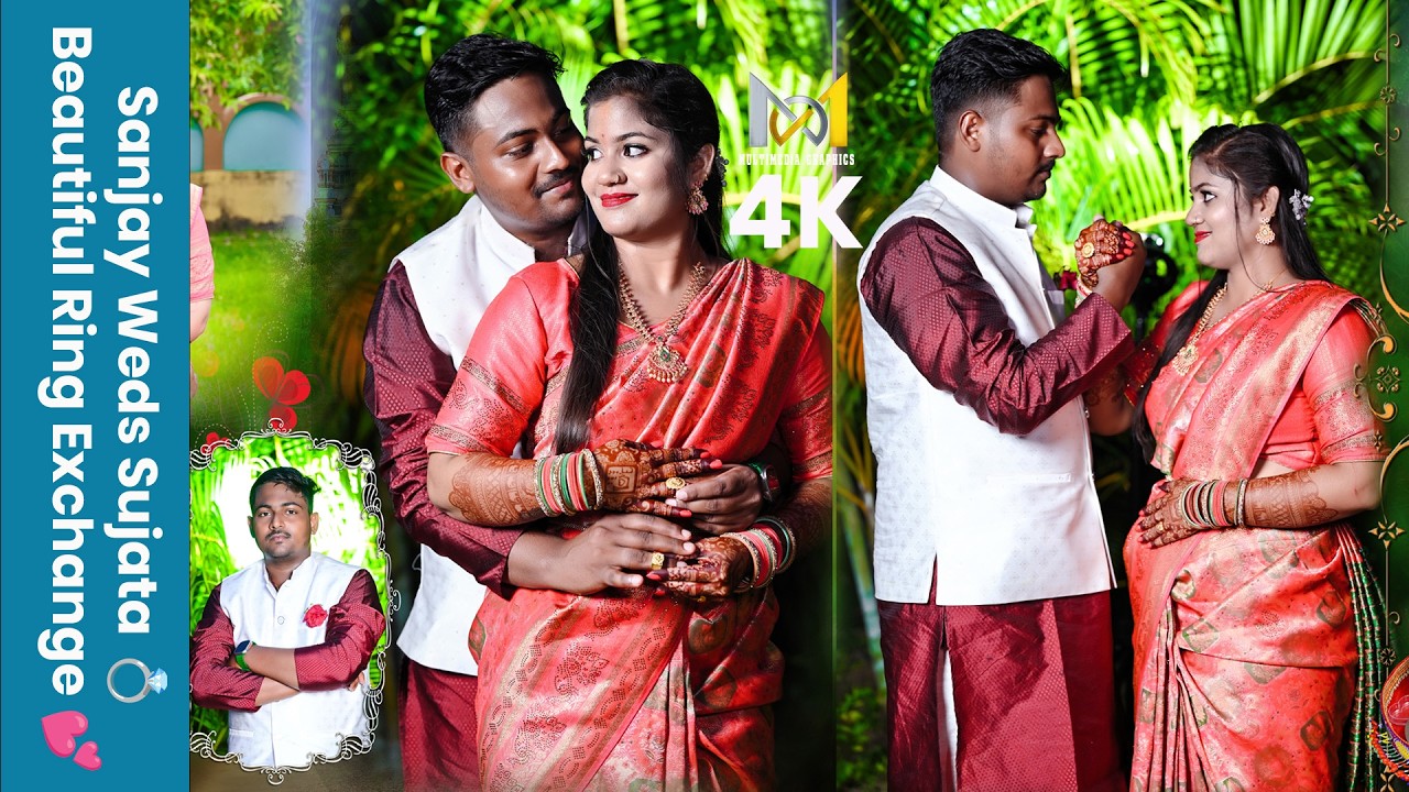 ❤️Sanjay Weds Sujata 💍 | Beautiful Ring Exchange | #Shorts❤️ MM Graphics ❤️