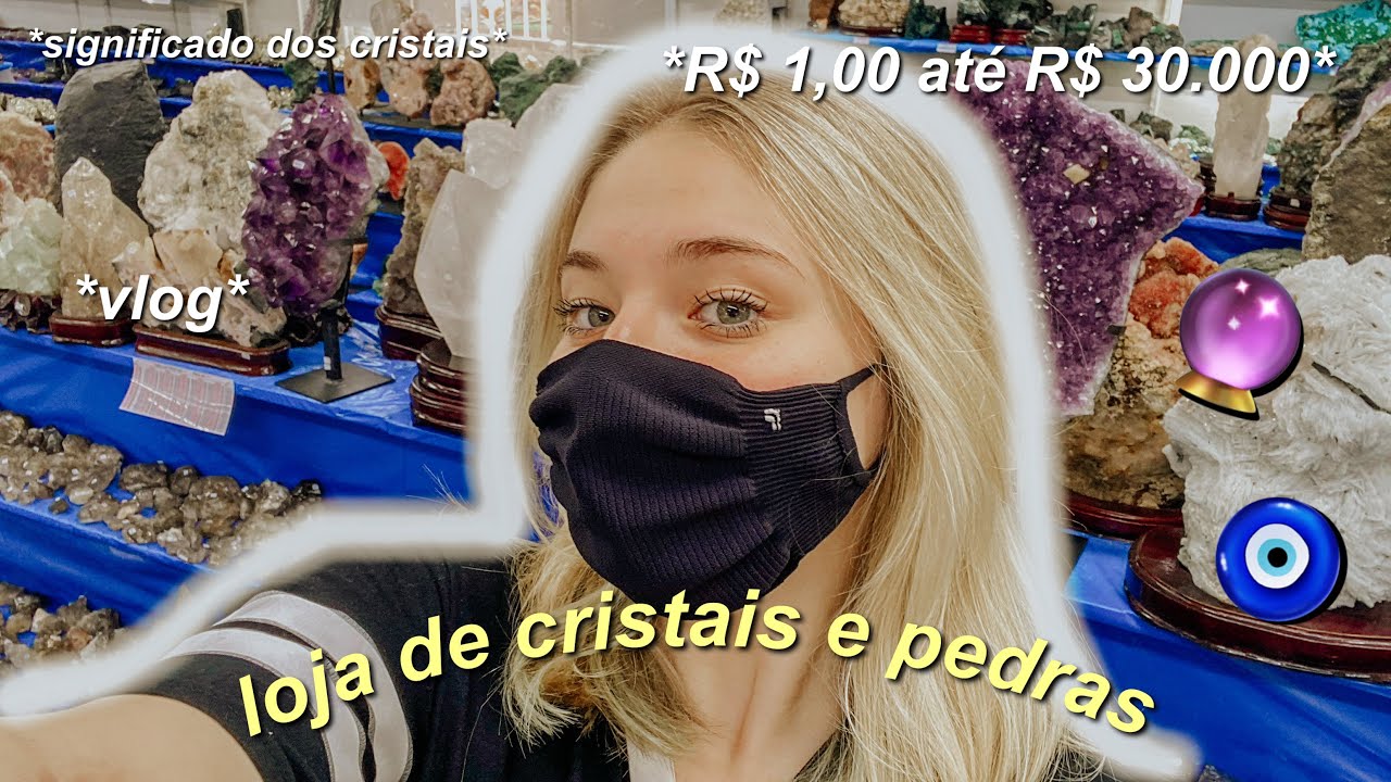 fui em uma loja de cristais e pedras naturais!🧿🔮