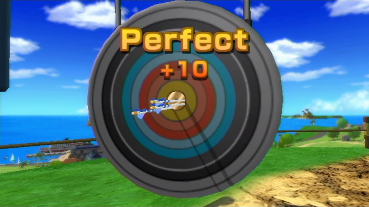 Wii Sports Resort Archery (Beginner, 120 points)