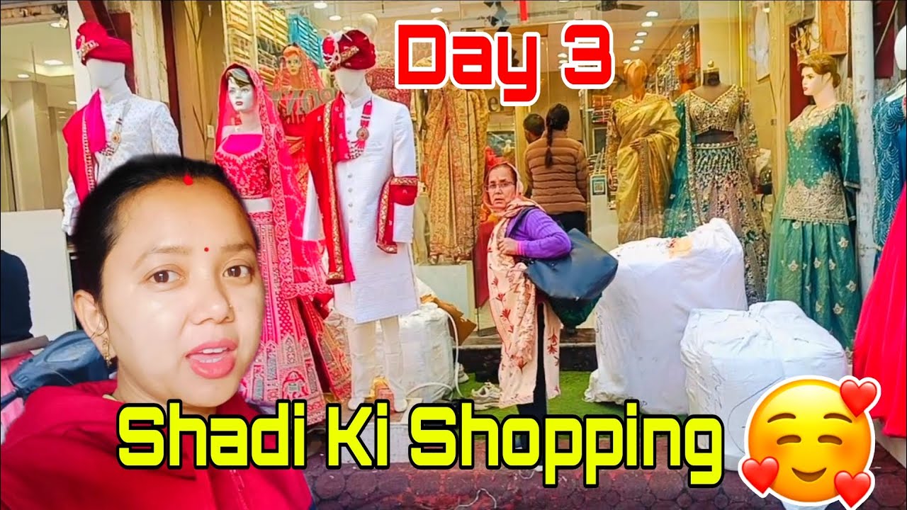 Shadi Ki Shopping🛍️ Day 3 🥰 Dulhe Ko Lgaya Kaam Pr🤪#trending #viralvideo #shadikishopping #dailyvlog