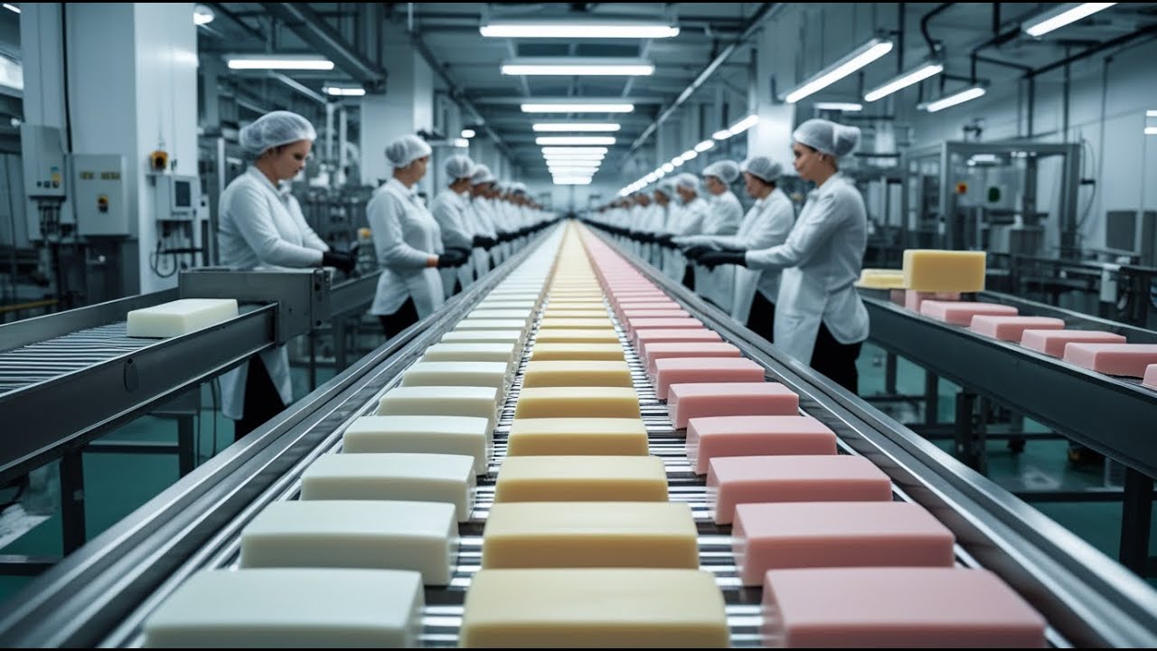 Inside a Modern Soap Factory | From Raw Ingredients to Perfect Soap Bars