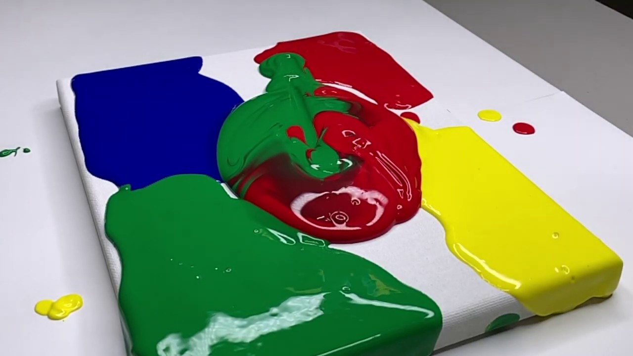 Satisfying Paint 🎨 Abstract Art Calming Relaxing Mindfulness - So Satisfying So Destructive