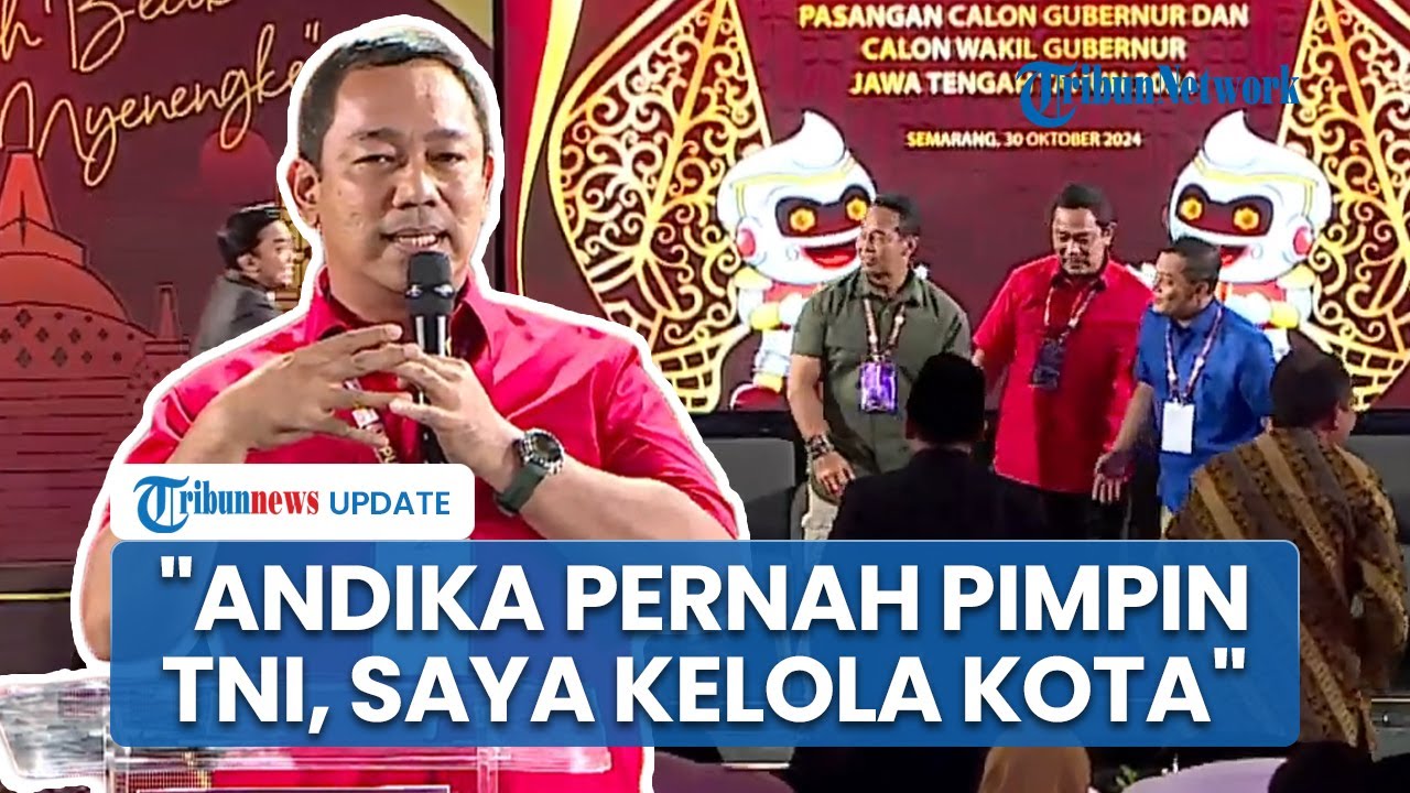 [FULL] Penutup Andika-Hendi di Debat Pilkada Jateng 2024: Andika Pernah Pimpin TNI, Saya Kelola Kota