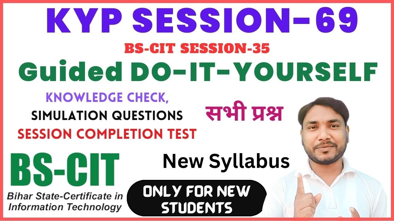 GUIDED DO IT YOURSELF SESSION 69 | DO IT YOURSELF SESSION 69 |  DO IT YOURSELF 69 [HINDI] | BKS TIPS