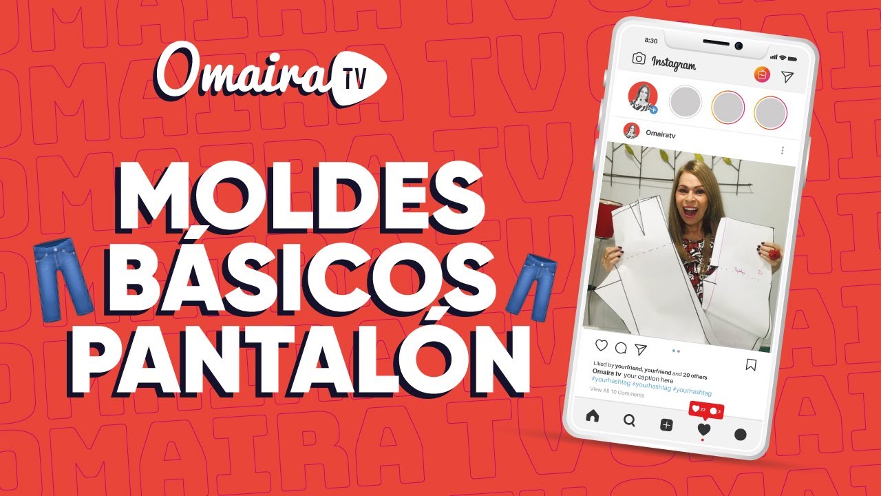 Omaira tv-MOLDES (PATRONES) BÁSICOS PARA PANTALÓN SUPER FÁCIL