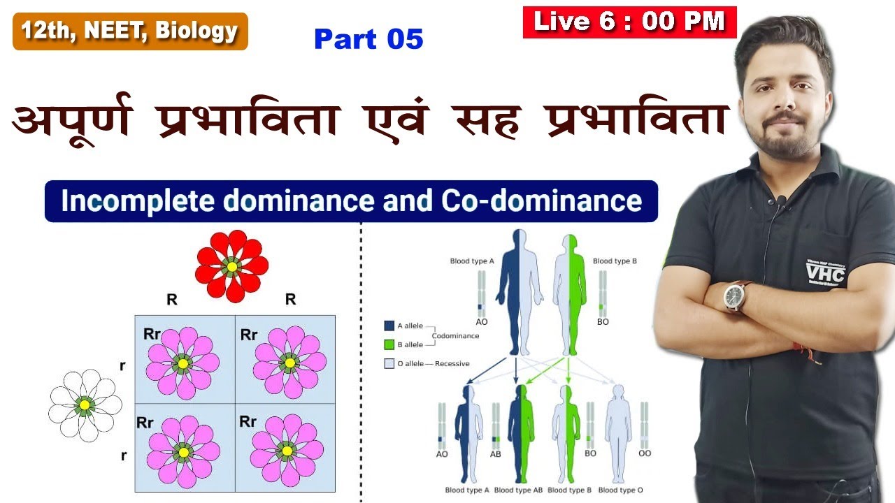 Class 12 Biology Chapter 5 | Incomplete Dominance and Co-dominance L- 5 | Yogesh Sir | Doubtnut