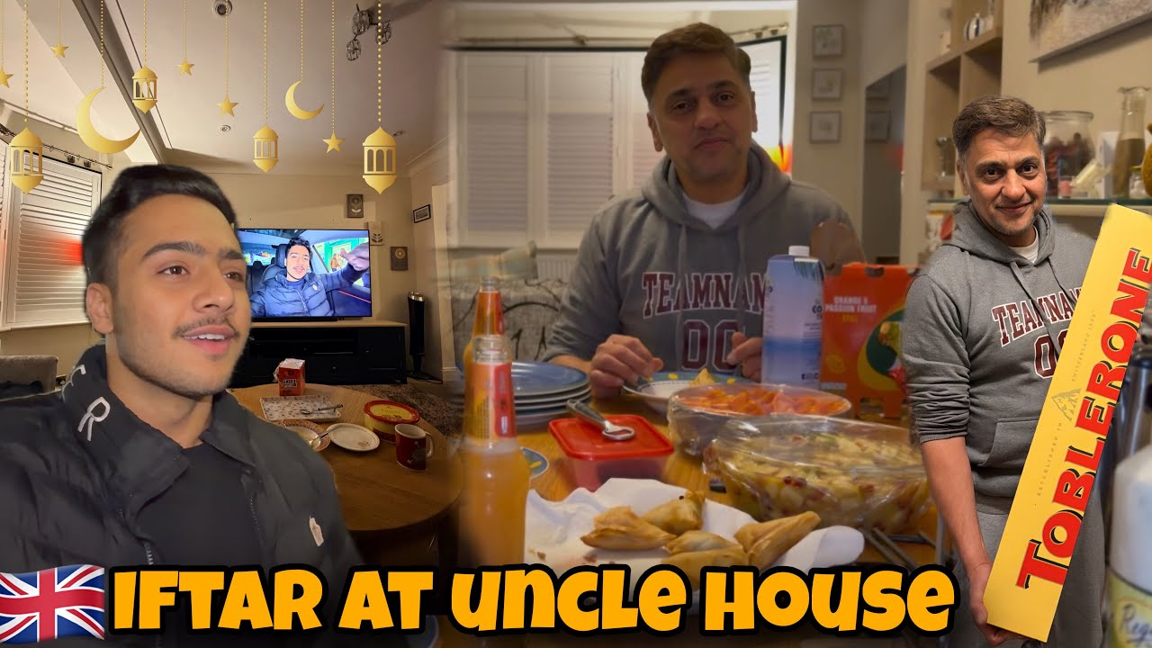 UNCLE INVITED US FOR IFTAR AT HIS PLACE - FIRST EXPERIENCE OF IFTAR IN LOCAL UK HOUSE🇬🇧