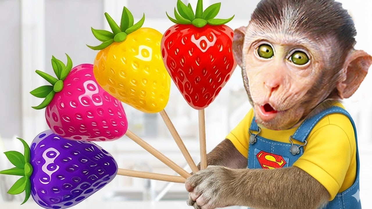 Monkey Baby Mimi Finds the Magic Key & Gets Rainbow Candy! 🌈🍬 Mimi Monkey Life