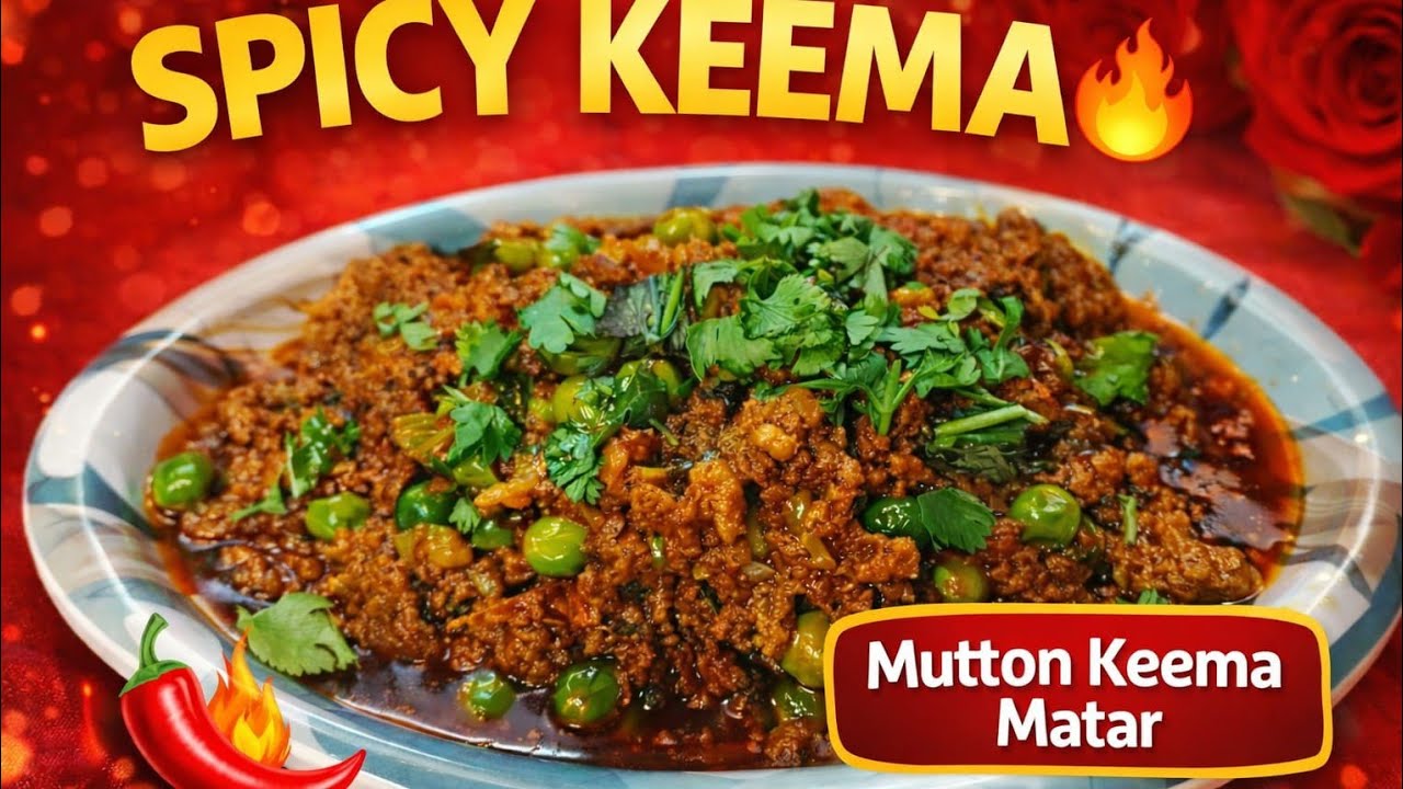 Spicy Mutton Keema Matar 😋 | Restaurant Style Keema Recipe | Easy & Delicious  Keema 🤤