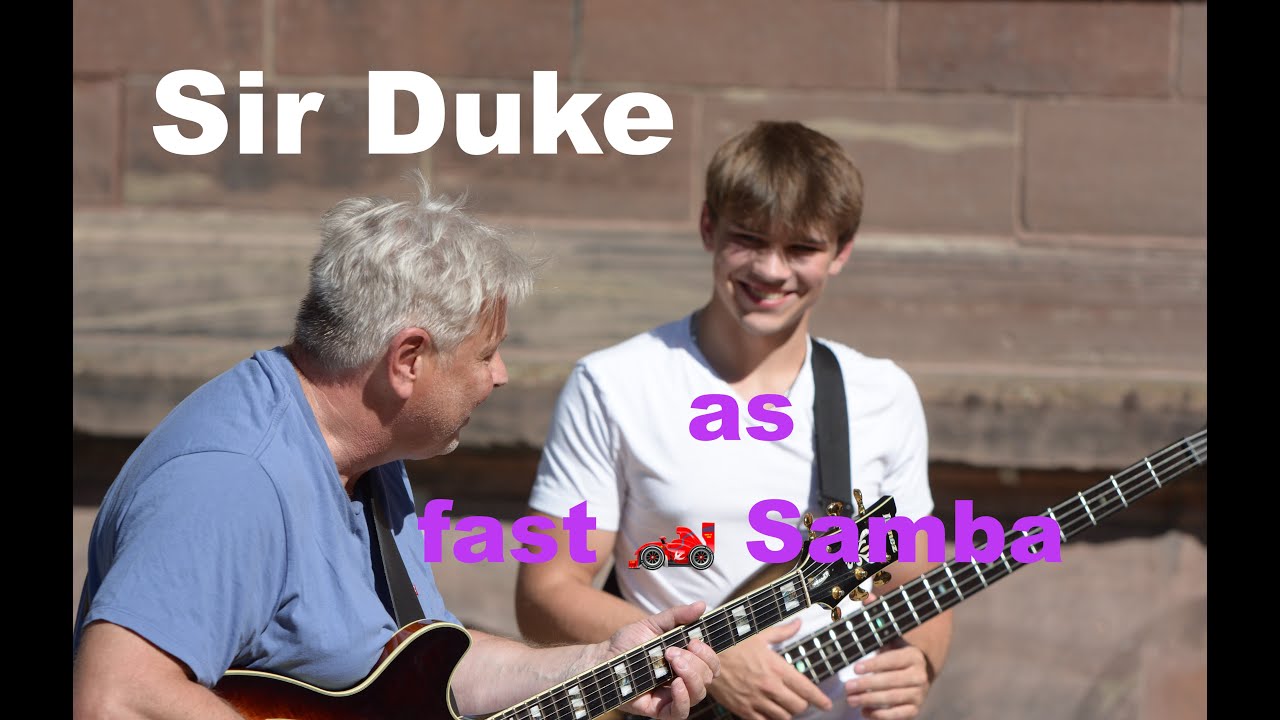 Sir Duke as 🏎️ fast Samba ( performed by Alec & Ro Gebhardt-Duo )