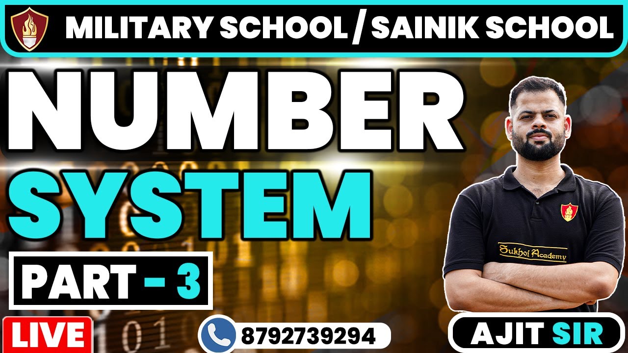 Number System for  RMS & Sainik School | Sainik School Coaching | Military School Coaching Lucknow