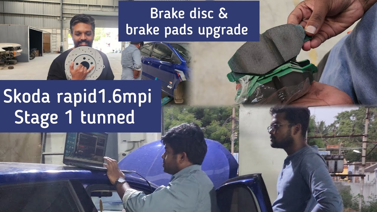 Major performance upgrade on my Skoda Rapid 1.6mpi | Stage 1 tunned | Braking performance upgrade
