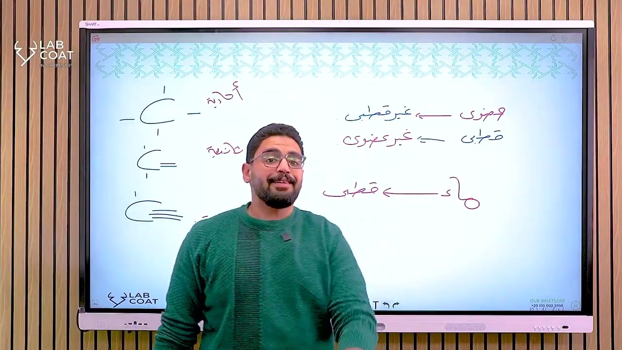 شرح الدرس الاول-مقدمة فى الكيمياء العضوية-د/احمد يحيى-ثانوية عامة 2026