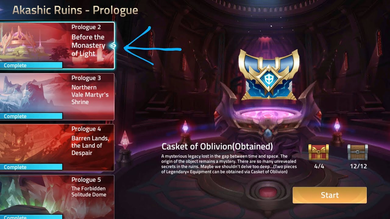 MLA Akashic Ruins Prologue prologue 2=Before the Monastery of Light(tutorial)