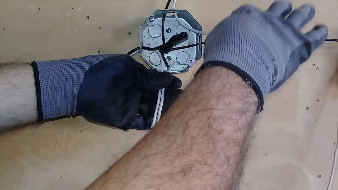 Como hacer AMARRES-EMPALMES ELECTRICOS en una caja octagonal....