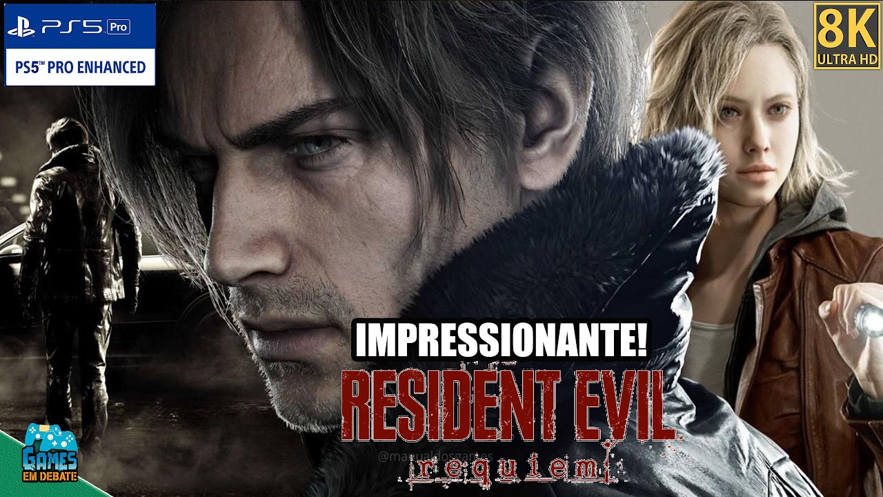 RESIDENT EVIL REQUIEM em 8k - PS5 PRO Mostra seu PODER IMPRESSIONANTE!