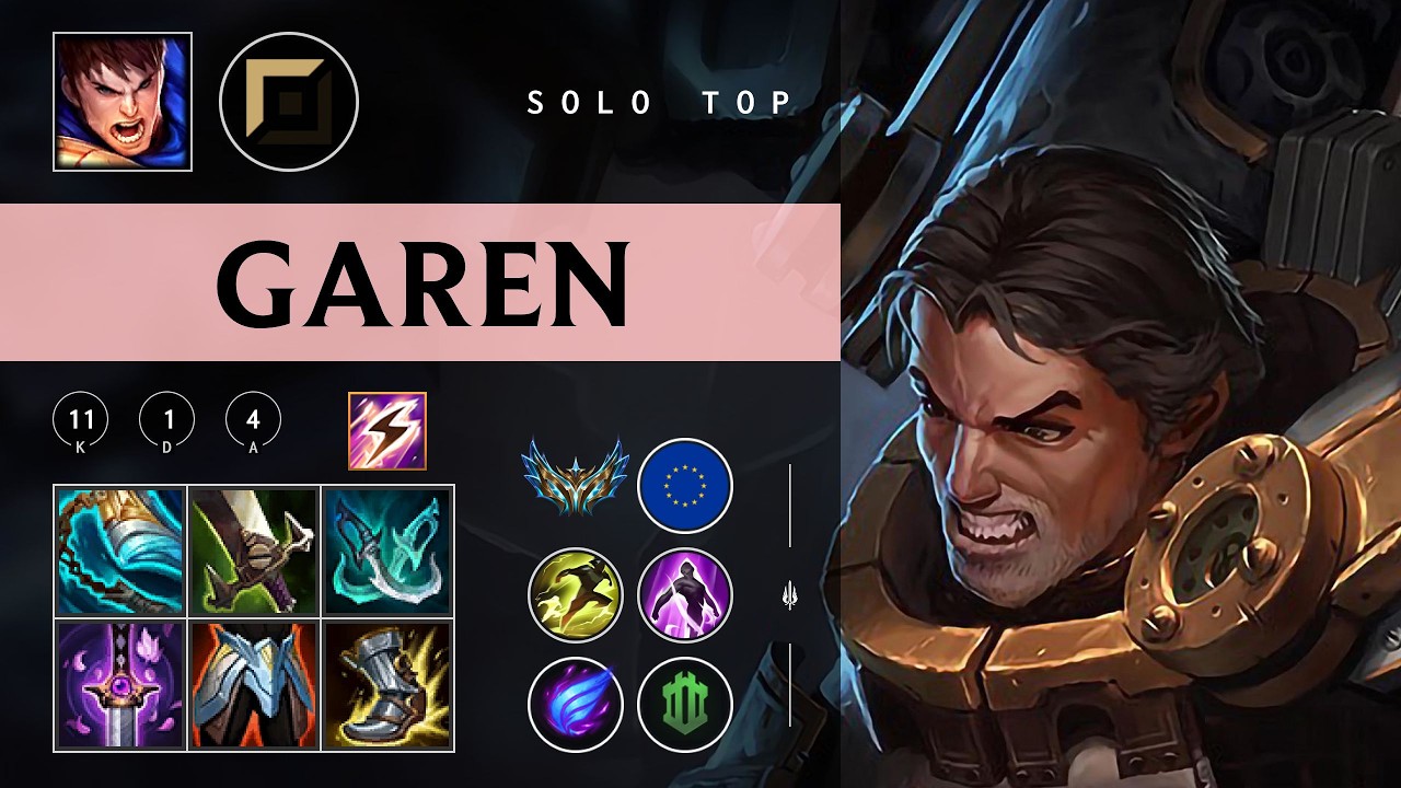 Garen Top vs Nidalee - EUW Challenger Patch 26.03