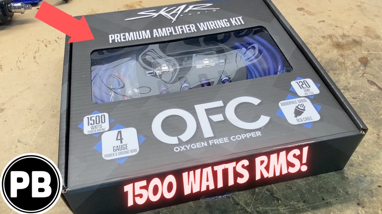 Распаковка комплекта усилителя Skar Audio 4 Gauge OFC
