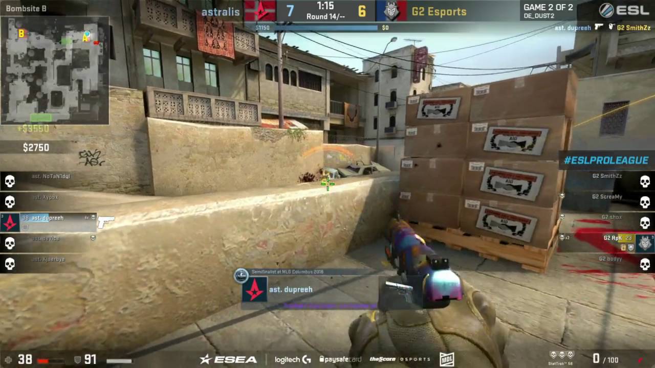 CS:GO / Dupreeh insane 1v4 five seven clutch!