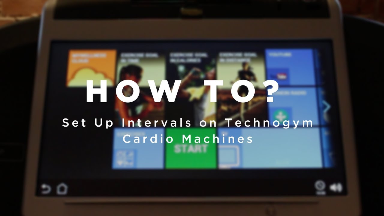 How to...Set Up Intervals on Technogym Cardio Machines