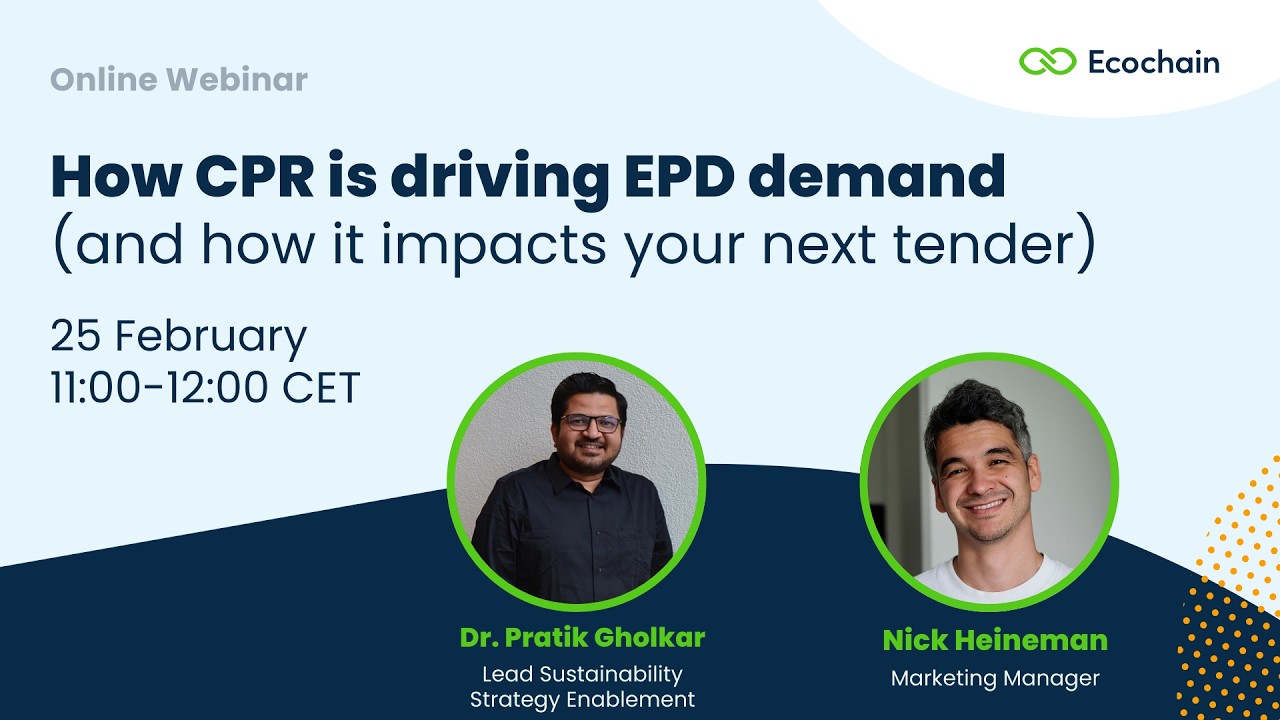 How CPR is driving EPD demand (and what it means for your next tender)