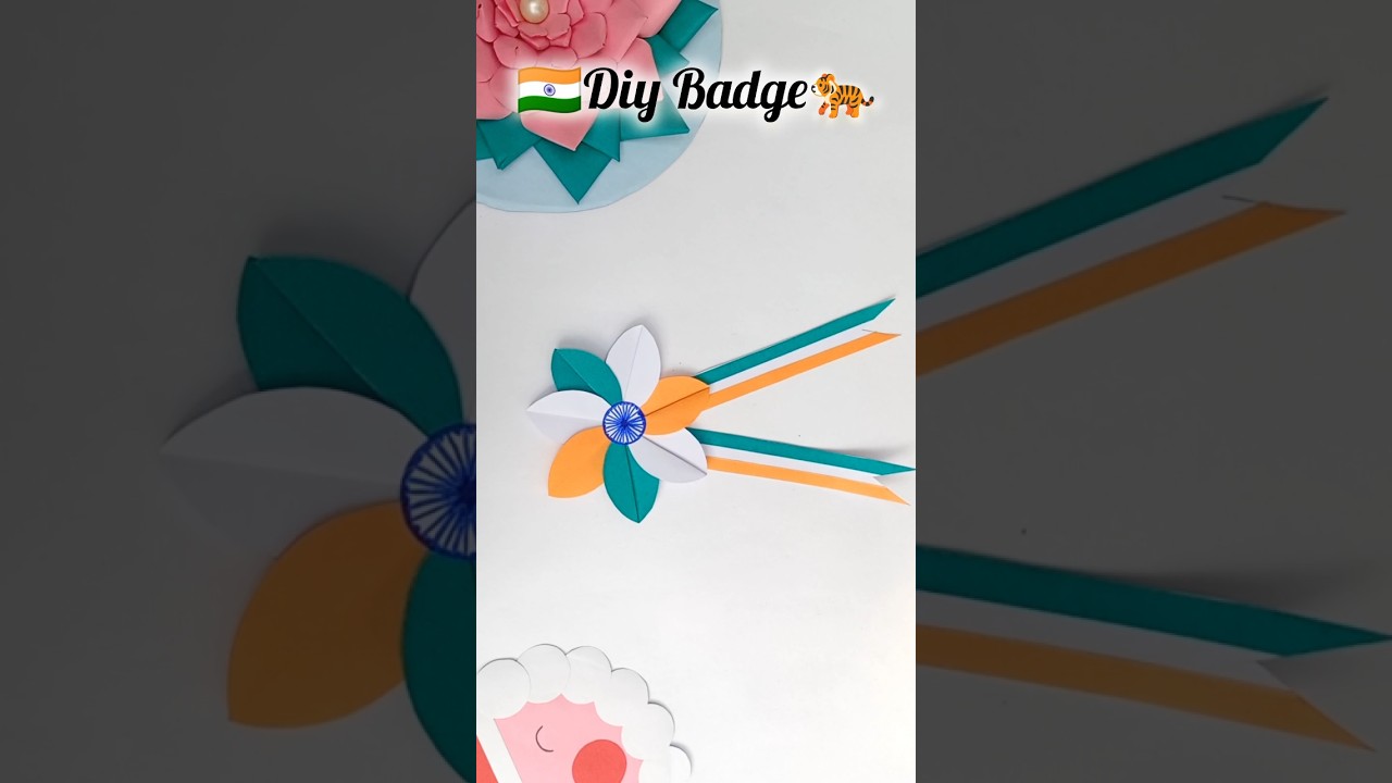 🔥Republic Day Badge 🇮🇳 | Easy Tiranga Brooch Craft 