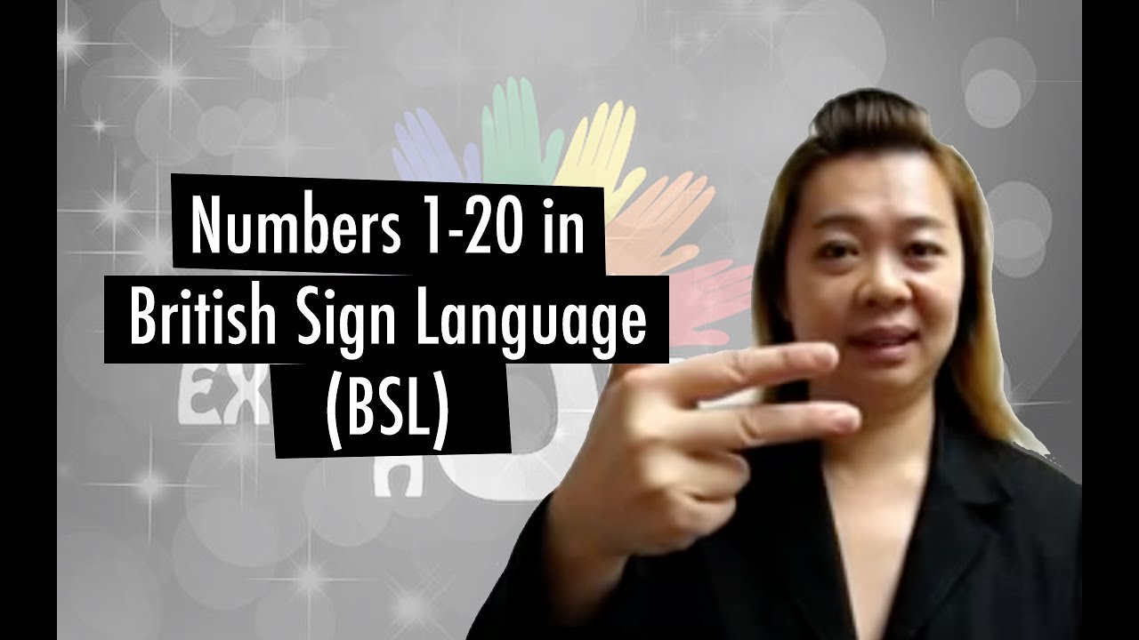 SIGN LANGUAGE 101: Numbers 1 to 20 in British Sign Language (BSL)