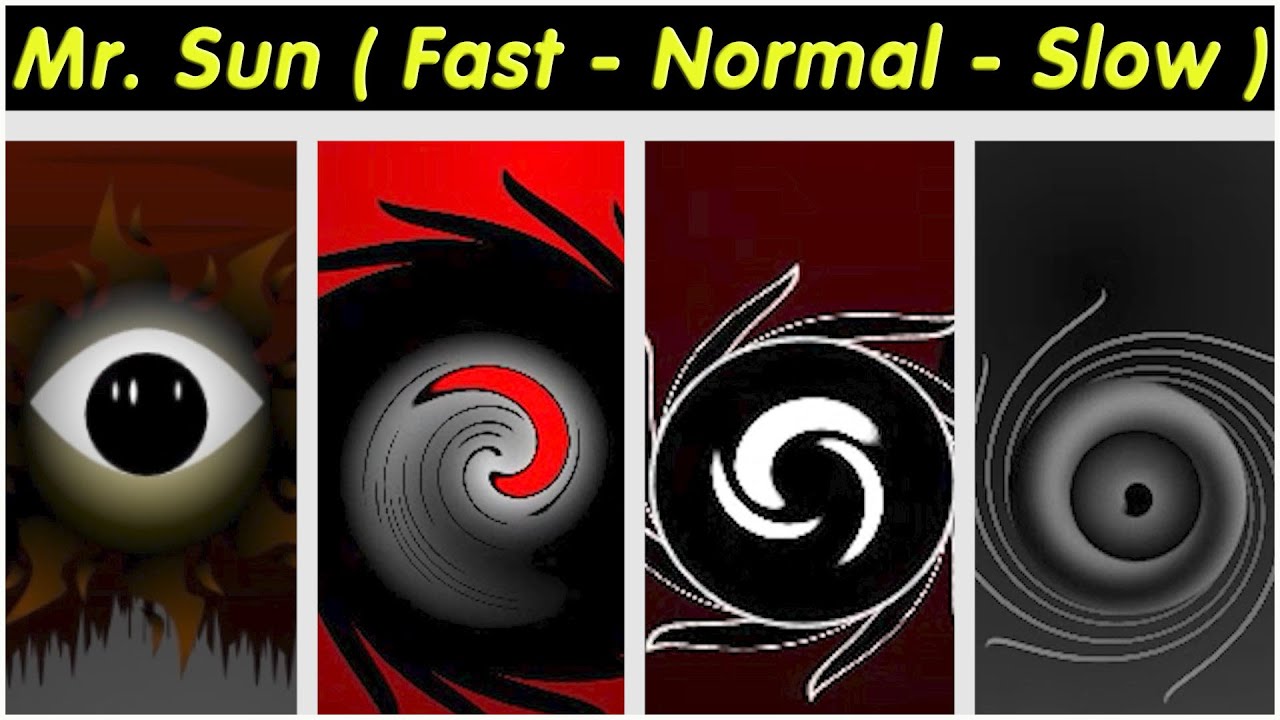 Sprunki  - Incredibox  All Mr.Sun in Mods & Stage ( Fast, Normal, Slow )