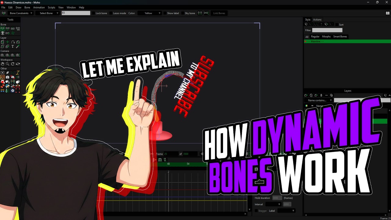 Master Dynamic Bones in MOHO PRO 💪| ESP/ENG