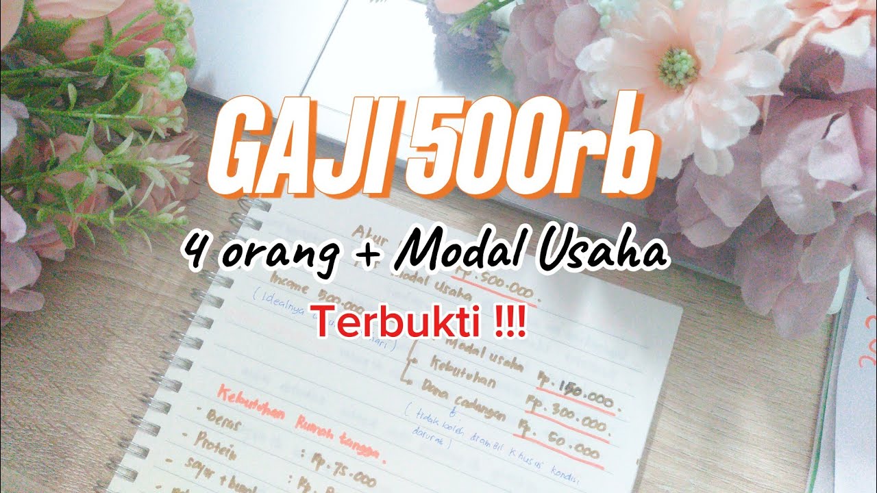 GAJI UMR? Ini Caraku Nabung Modal Usaha 150ribu dari Gaji 500ribu!