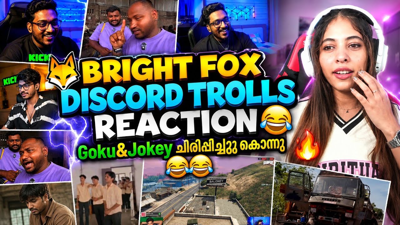 BRIGHT FOX DISCORD TROLLS REACTION 😂🔥Goku&vasu annan ചിരിപ്പിച്ചു കൊന്നു 😂🔥