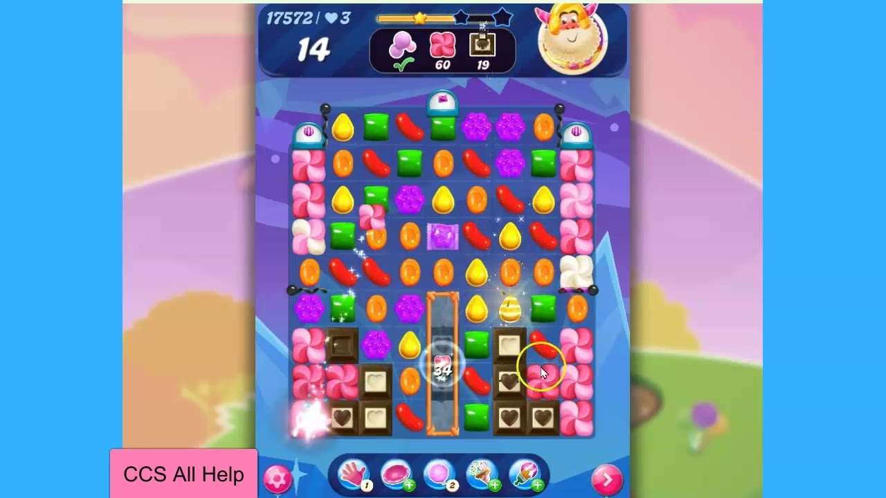 Candy Crush Saga Level 17572 NO BOOSTERS