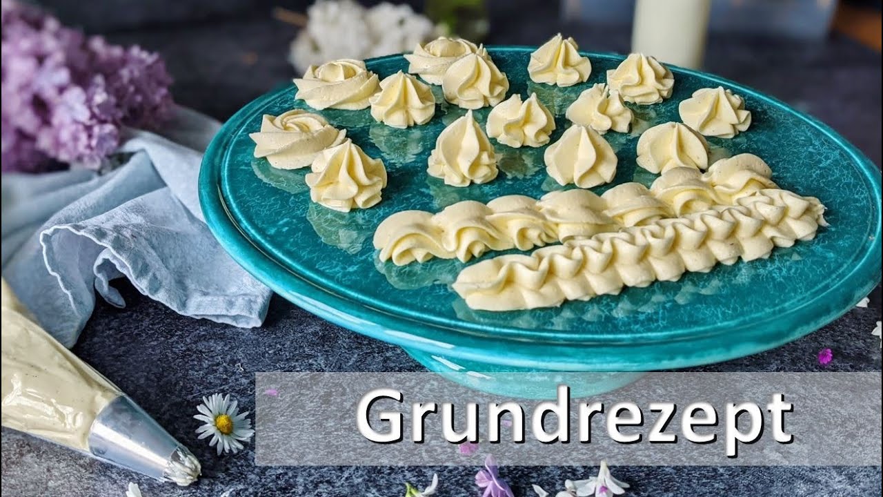 Grundrezept für deutsche Buttercreme (mit Pudding)