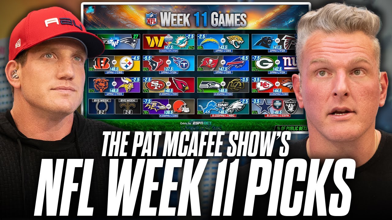 The Pat McAfee Show Picks & Predicts Every Game For NFL's Week 11 Weekend
