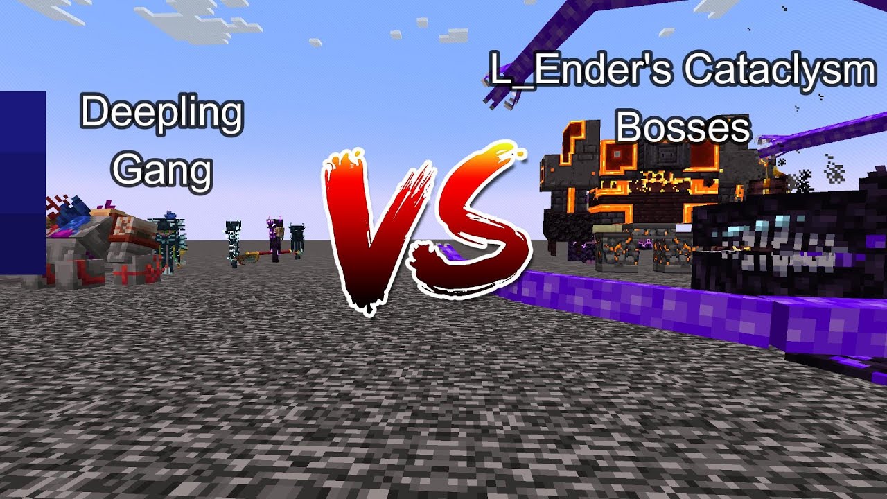 Deepling Gang vs L_Ender's Cataclysm Bosses  Minecraft  Mob Battle