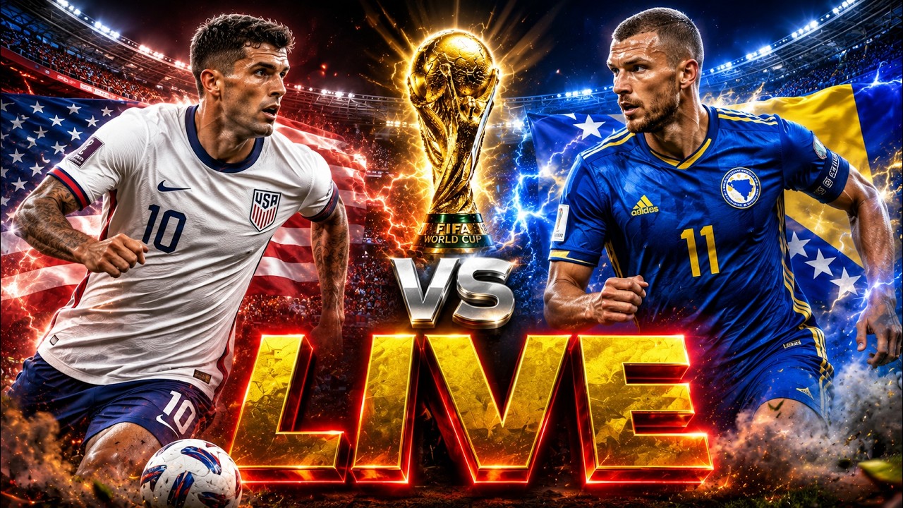 USA vs Bosnia and Herzegovina Live Stream | FIFA World Cup 2026 | Score Updates