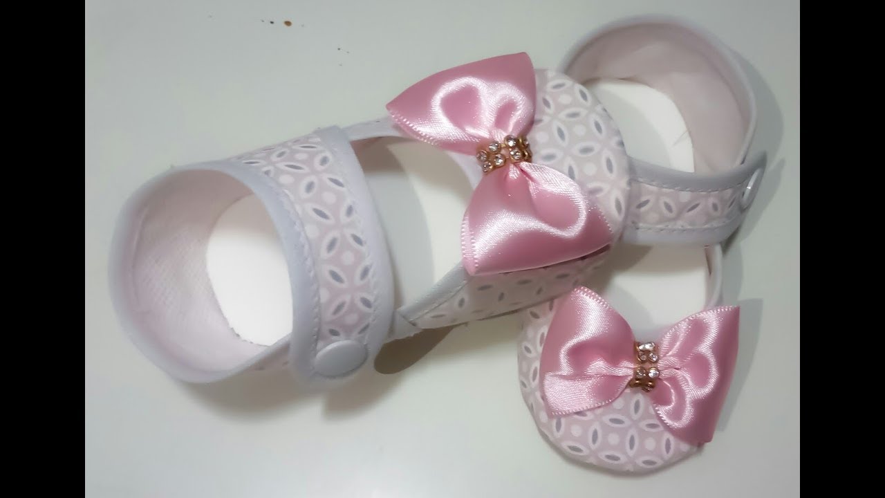 DIY: BABY SHOES como fazer sapatinho doll com vies