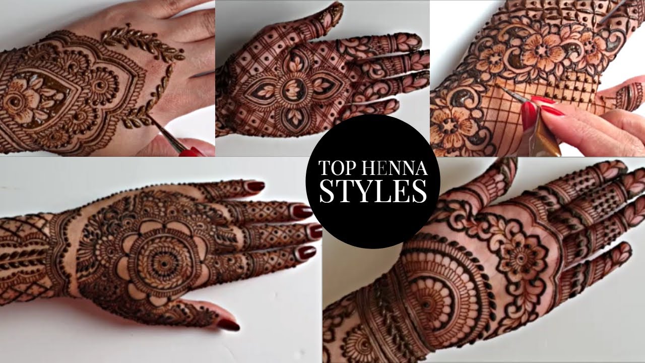 Top 5 stylish Back Hand Mehendi Designs | Henna Art By Aroosa