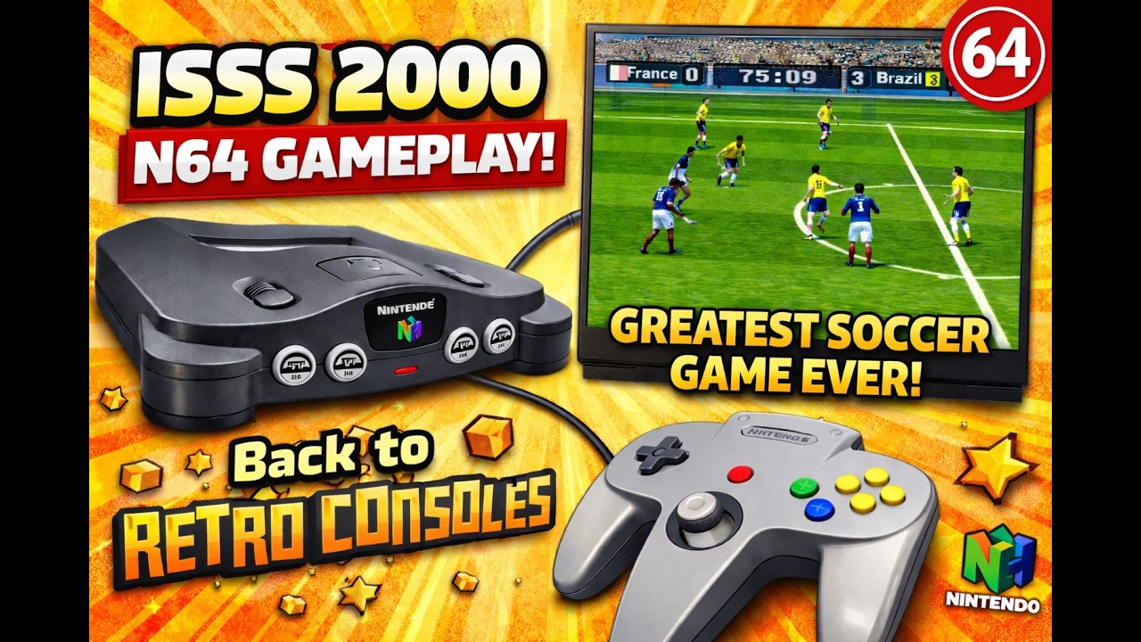 ISSS 2000 N64 Retro Gameplay | Classic Soccer Game Nostalgia